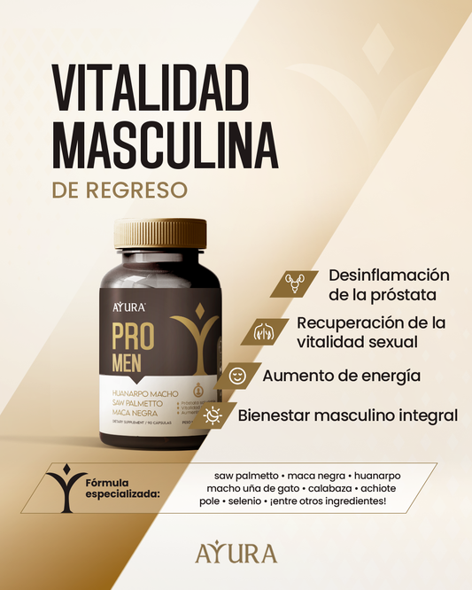PRO MEN - Maca Negra, Saw Palmetto y Achiote